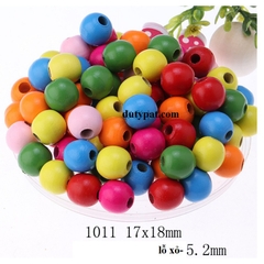 100gam Hạt gỗ đủ màu đủ size 4mm-5mm-6mm-8mm-10mm-12mm-14mm-16mm-18mm-20mm-25mm-30mm