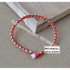 Vòng Tay Chỉ Ngũ Sắc Nepal May Mắn, vòng tay may mắn,Vòng ngũ sắc Tây Tạng - vòng tay chỉ ngũ sắc may mắn