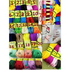 BÓ 20MET dây tim size nhỏ nhất 1.5mm (1mm) bóng mềm, dây đan vòng tay