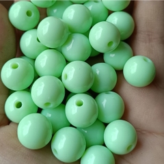 10-25gam hạt nhựa 12mm tròn nhiều màu có lỗ xỏ dây cỡ 2mm