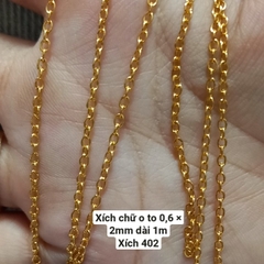 dây xích các loại 4mm, 0,6x2mm, 3,5mm, 3mm, 2mm- xích401, xích402,xích403,xích404,xích405,xích406,xích407,xích408,xích09