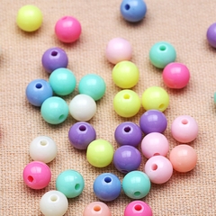 10gam hạt nhựa tròn nhiều màu pastel 6mm-8mm-10mm-12mm-14mm-16mm-18mm-20mm