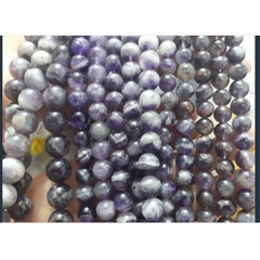 1 viên T H A C H - A N H tím brazil 5A làm vòng tay size 8-10-12-14mm