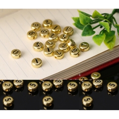 (Loại đẹp) 20 Hạt chữ số tròn, phép tính 4x7mm các màu làm vòng, dây đeo khẩu trang....