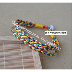 Vòng Tay Chỉ Ngũ Sắc Nepal May Mắn, vòng tay may mắn,Vòng ngũ sắc Tây Tạng - vòng tay chỉ ngũ sắc may mắn