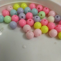 10gam hạt nhựa tròn nhiều màu pastel 6mm-8mm-10mm-12mm-14mm-16mm-18mm-20mm