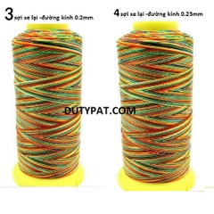 Bộ 6 Chỉ nylon ngũ sắc đủ 6 size -giá chỉ 45k /1 cuộn