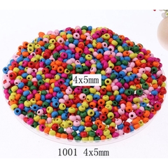 120 hạt gỗ trơn 4mm làm vòng /vòng dâu cho bé (5gam)