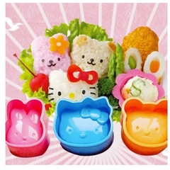 Bộ 3 khuôn ép cơm, làm bánh hình thú dễ thương cho bé p191-130