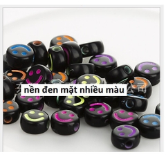 25 gam hạt mặt cười 7MM / 10mm làm vòng nhiều màu