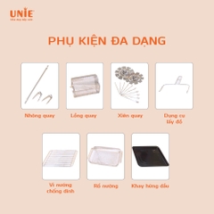 NỒI CHIÊN KHÔNG DẦU 14.5 lit UNIE SKY BLUE 1700w