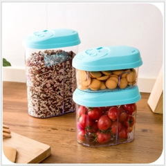 Hộp nhựa đựng thực phẩm khô tiện dụng cho nhà bếp kèm nắp bật tiên dụng