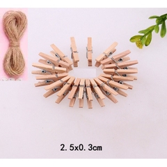 10-20 kẹp gỗ treo ảnh  nhiều size để chọn +5met dây treo