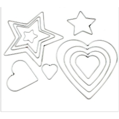 Vòng sắt trái tim, ngôi sao làm dreamcatcher đủ size 5-8-10-12-15-20-25-30cm