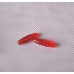 15gam (10 hạt) đá thủy tinh nhân tạo lu thống 6x22mm (có 9 màu) có lỗ xỏ làm vòng