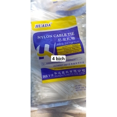 50-100 Dây rút, dây thít nhựa lạt rút nhựa đen trắng 8cm, 10cm, 12cm, 18cm, 20cm