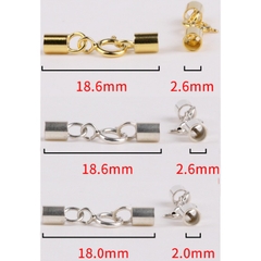 1 set chốt đầu dây +khóa bạc 925