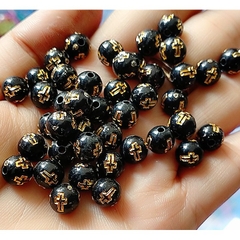 10-50 Hạt tròn in THÁNH GIÁ nhiều màu 8mm