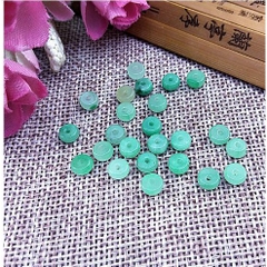 2-10 viên charm chặn đá 3x6mm tự nhiên, lỗ xỏ 1.5mm làm vòng -MH 2633 (p131-24)