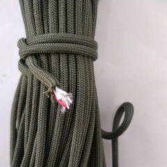 5/10/25met Dây paracord xịn 4mm 10lõi đan vòng, dây cứu hộ có thể dẫn điện