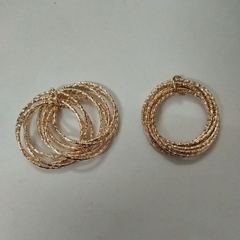 1Set 8 vòng tròn nhỏ khắc size 26mm