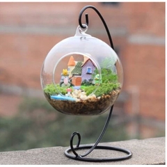 Khung sắt móc treo chữ C, phụ kiện terrarium, phụ kiện trang trí tiểu cảnh