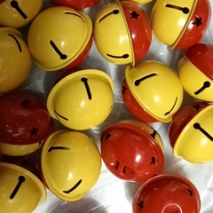 chuông lục lạc to 40mm màu đỏ bóng