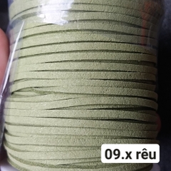 1 cuộn dây da lộn 2mm , dây da nhung, dây nhung làm vòng, dây đan vòng tay, vòng cổ
