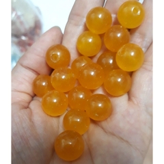 5 hạt đá thiên nhiên 12mm vàng đậm