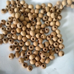 5-25gam hạt gỗ mộc 6mm màu nâu