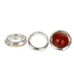 charm tròn ốp hạt bạc 925-