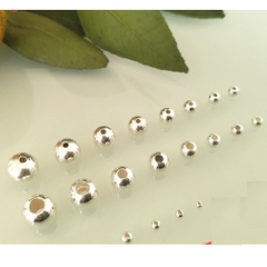 bi bạc 925 làm vòng size 4mm lỗ nhỏ 1.2mm & lỗ lớn 1.8mm