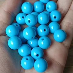 10-25gam hạt nhựa 12mm tròn nhiều màu có lỗ xỏ dây cỡ 2mm