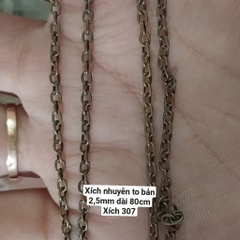 xích đoạn màu đồng các loại to 3mm, 3,5mm, 4mm,2,5mm -xich301, xich302, xich303, xich307