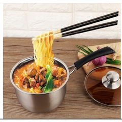 Quánh, nồi nấu sữa 18cm bằng thép không rỉ inox 201