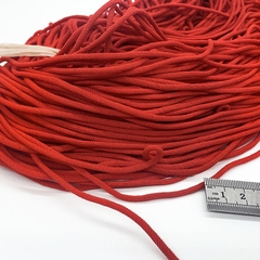 1 met dây milan đỏ 2,5mm cao cấp săn chắc dùng làm vòng tay vòng cổ phong thủy may măn, dây đan vòng