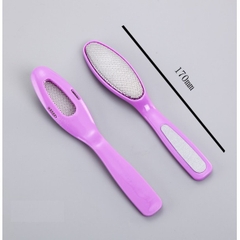 Bàn chải chà gót tẩy da chết mặt kim loại 2 trong 1