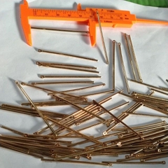 10 que nối làm hoa tai dài 5cm màu vàng MH2335-2