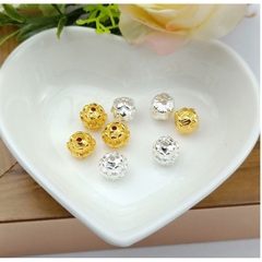 gói 5 charm xỏ hoa sen 8.6mm dùng mĩ trang sức, vòng tay