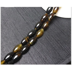 2 viên lu thống thiên nhiên 8x14mm màu Nâu