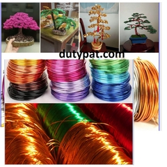 0.5kg Dây nhôm 1mm uốn bon sai, trang sức