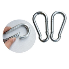 móc khóa lò xo kiểu bầu (p168-5) móc carabiner bảo hiểm an toàn chắc chắn chịu lực