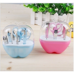 Bộ bấm móng tay chân 8 món hộp hình quả táo xinh xắn