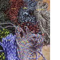 bó 25-28mét dây dù paracord 7 lõi 4mm tròn - (có trên 25 màu)