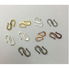 gói 5-10 cái khóa chữ S 8 * 11mm, khóa vòng cổ, khóa vòng đeo tay, khóa phẳng