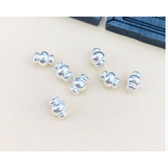 set 2 hạt trang trí dùng xỏ vòng chất liệu đồng 6x8mm