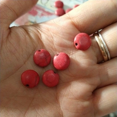 5viên đá ngọc lam turquoise đỏ dẹp