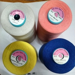 Cuộn chỉ may cotton 5000met nhiều màu làm tua rua