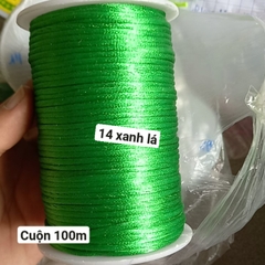 Cuộn 30-100m dây tim 2.5m Đài Loan hàng nhập khẩu loại đẹp nhiều màu để chọn, dây đan vòng tay, dây thắt vòng,vòng cổ