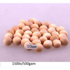 25gam hạt gỗ tròn KHÔNG LỖ màu kem tự nhiên đủ size từ 8mm-10mm-12mm-14mm-16mm-18mm-20mm-25mm-30mm-35mm-40mm làm đồ chơi